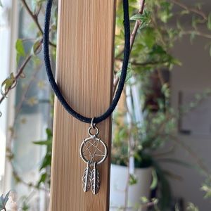 Dream catcher choker necklace metal witchy / gothic detailed choker